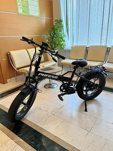 Elektrik nəqliyyatı: PHFENG qatlanan elektrik velosipedi – qalın təkərli city/trek hibrid — 1