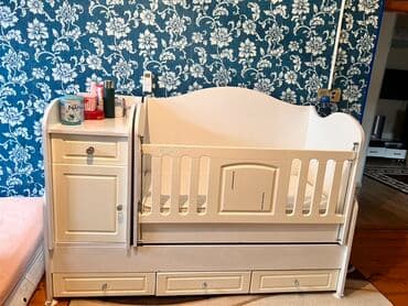 transformer yataq: Oğlan və qız üçün, Beşik, Komod — 2