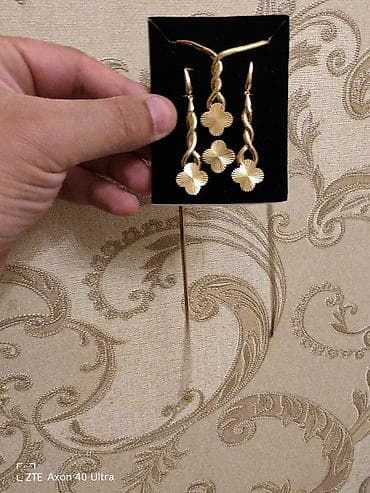 talış sırğası: Dəstə daxildir: Sırğa, Sarı qızıl, 1 g — 3