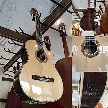 gitara çexolu: Elektro klassik gitara Smiger CG 420 Üst:Şam ağacı Çanta və kabel — 1