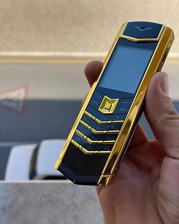 telefon yevlax: Vertu Signature Touch, rəng - Qara, Düyməli — 2