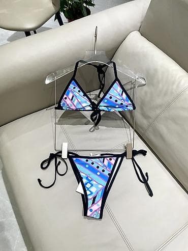 Uşaq arabaları: Emilio Pucci üçbucaq kəsimli bikini dəsti - Ölçü: Etiketdə M amma — 3