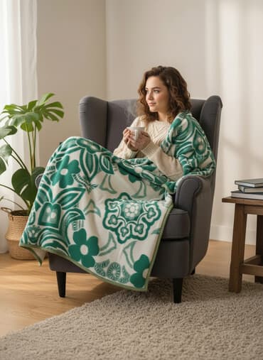 Balış üzləri: Rəng - Yaşıl Yun Pled, Ünvandan götürmə — 1