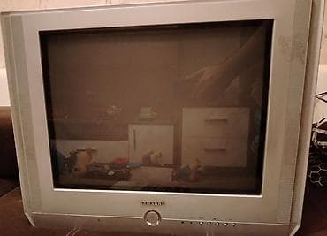 Samsung CRT televizor Xüsusiyyətlər: - Korpus: gümüşü rəng, ön