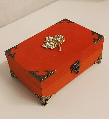 Sandıqlar: Əl işı: dekorativ taxta saxlama qutuları - Material: bərk taxta — 7