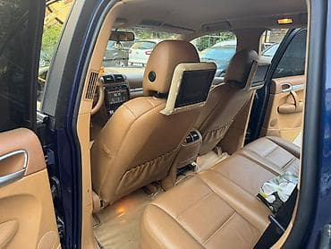 multi rul: Porsche Cayenne – tünd mavi eksteryer, bej dəri salon. Texniki və — 4