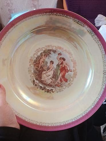 farfor boşqablar: Boşqablar, 1 əd, rəng - Bənövşəyi, Farfor — 2