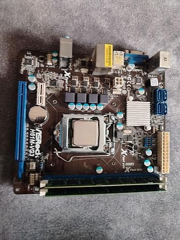 ana plata ddr3: İntel core İ7 2600‼️ 16 gb ddr 3 ram ‼️ Asrock h61m-vs3 plata Intel — 3