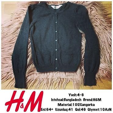 Yash:4-6 Istehsal:Bangladesh Brend:H&M Material:100%angorka