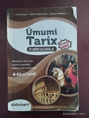 Ümumi tarix anar isayev
İşlək haldadır 5 man
Metroya çatdırılma var lalafo.az -da Ümumi tarix anar isayev
İşlək haldadır 5 man
Metroya çatdırılma var