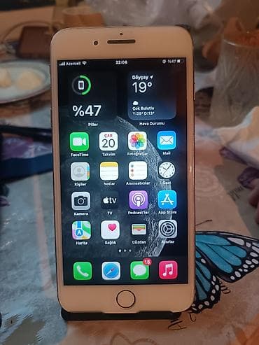 IPhone 8 Plus, 64 GB, Matte Gold, Barmaq izi lalafo.az -da IPhone 8 Plus, 64 GB, Matte Gold, Barmaq izi