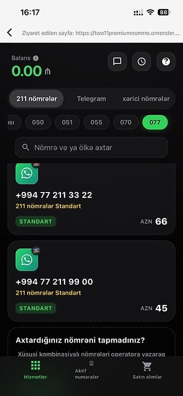 redmi pad 2 pro: Xidmət: WhatsApp/Telegram üçün premium və standart virtual nömrələr — 2