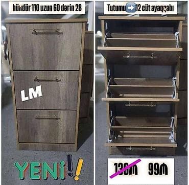 Yeni 👟AYAQQABI👟dolabı Birbaşa istehsalçıdan alın‼️ Qiymət : 99- — 2