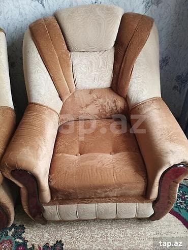 Kreslolar: İşlənmiş, Kreslo, Parça, Kredit yoxdur, Çatdırılma yoxdur — 2
