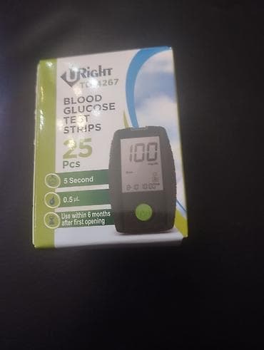 URight TD-4267 qan qlükozası test zolaqları - Qablaşdırma: 25 ədəd -