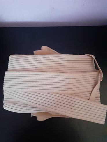 Elastik bel/korsaj lenti - Rəng: bej - Material: elastik parça, sıx