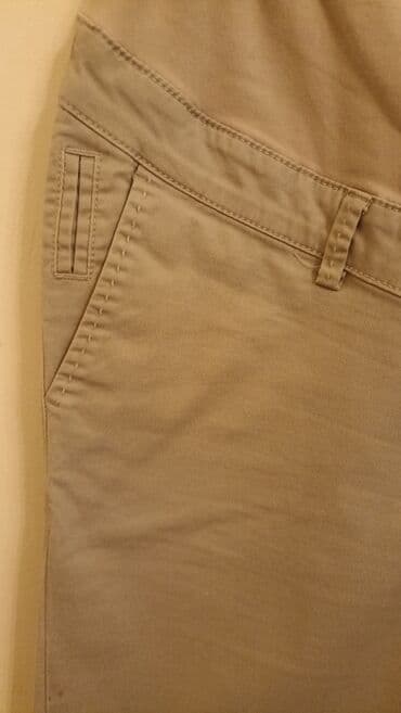 hamilə qadınlar ucun şalvarlar: Şalvar, H&M, XL, rəng - Bej — 3