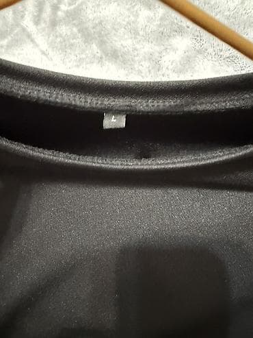 qara saroçka: Qara rəngli, uzun, zərif qadın donu. - Ölçü: L (etiketdə göstərilib) — 1