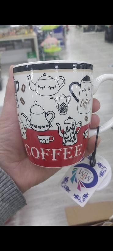 Fincanlar, rəng - Ağ, Keramika, 1 əd