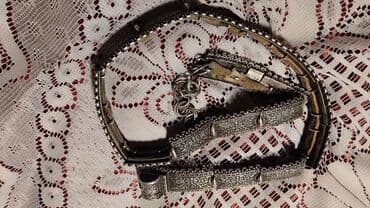 Lincoln: Gümüş naxışlı qədimi kəmər 1800-cü illərə aid - Material: gümüş (əl — 3