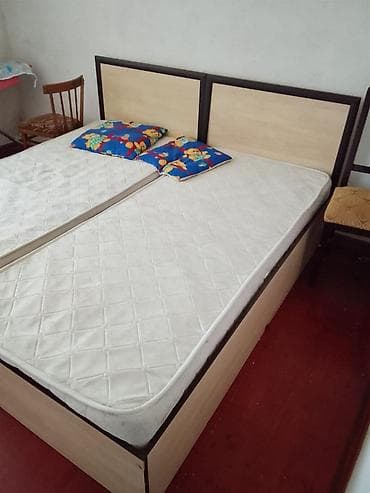 yataq otagi: İşlənmiş, İkinəfərlik çarpayı, Bazalı, Matras ilə, Siyirməsiz — 1
