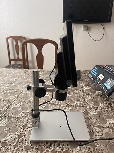 komputer şəkilləri: Rəqəmsal LCD mikroskop - 7 düymlük rəngli LCD ekran – obyektləri — 4
