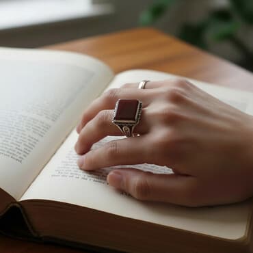 gumuş kişi sepler: Üzük, Gümüş, 958 Əyar, Əqiq — 1