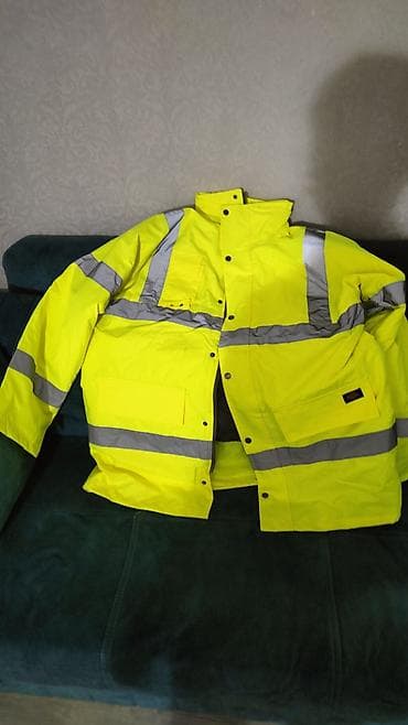 dini geyim: Məhsul: Dickies yüksək görünməli iş gödəkçəsi - Rəng: flüoresan sarı — 2