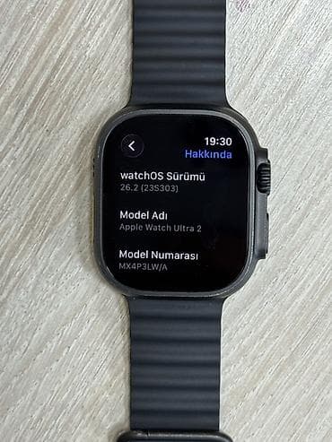 smart box: Apple Watch Ultra 2 (Model: MX4P3LW/A) - Korpus: 49 mm titan və — 2