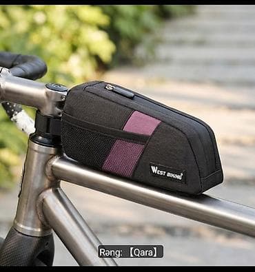 Велоаксессуары: WEST BIKING velosiped çərçivə çantası Velosipedin ön hissəsinə, sükan — 3