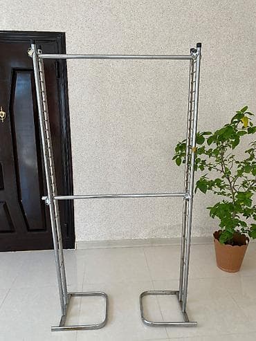 Biznes üçün avadanlıq: Metall paltar asqısı/dəmir geyim stendi - Material: paslanmayan — 2