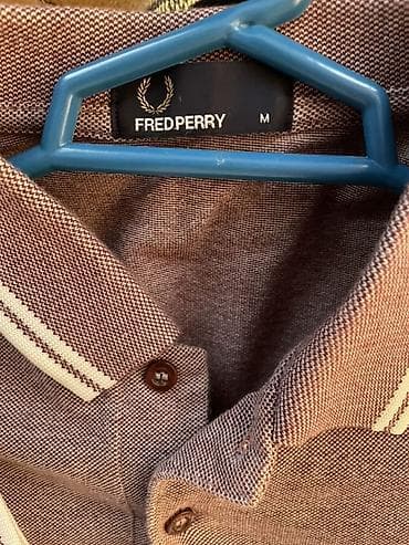 купить мужской свитер: Мужское поло, Fred Perry, M, цвет - Серый — 1