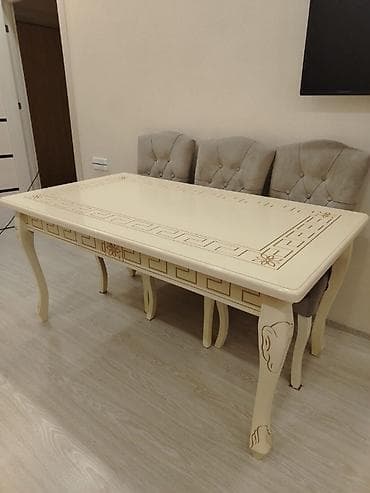 tarsofka aparati narxi: Qonaq otağı üçün, Dördbucaq masa, 6 stul — 2