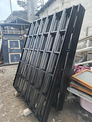 tor setkalar: Metall məhəccər/panjur panelləri - Material: qalınmüqavimətli qara — 1