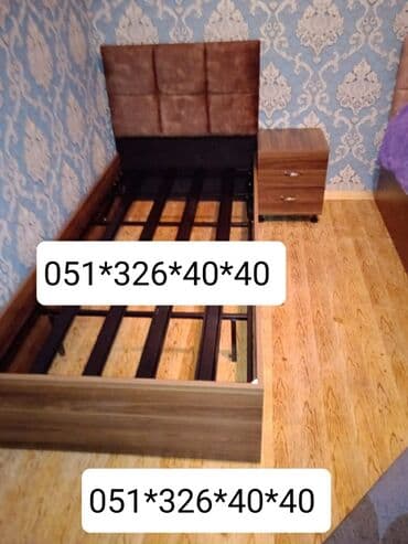 Çarpayılar: Yeni, Təknəfərlik çarpayı, Bazalı, Matrassız, Siyirməsiz, Azərbaycan — 2