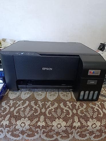 Elektron kitablar: Epson çoxfunksiyalı printer + Acer noutbuk + Logitech simli siçan — 5