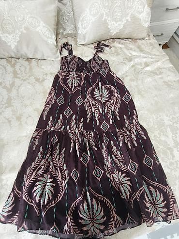 Женская одежда: Boho üslubda qadın donu 42 razmer - Model: A-kəsimli, çoxqatlı ətək — 2