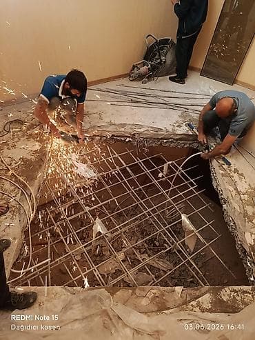 Beton kəsmə xidməti - Divar, döşəmə və tavanlarda dəqiq və səliqəli — 1
