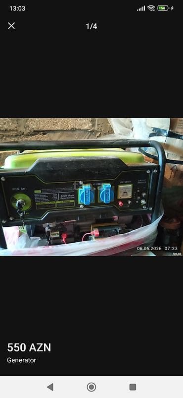 Benzinlə işləyən portativ generator - Təkfazalı (Single-phase) — 1