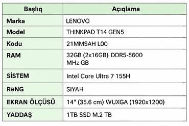 lg tv 82 ekran: Lenovo ThinkPad T14 Gen5 (kod: 21MMSAH L00) - Prosessor: Intel Core — 2