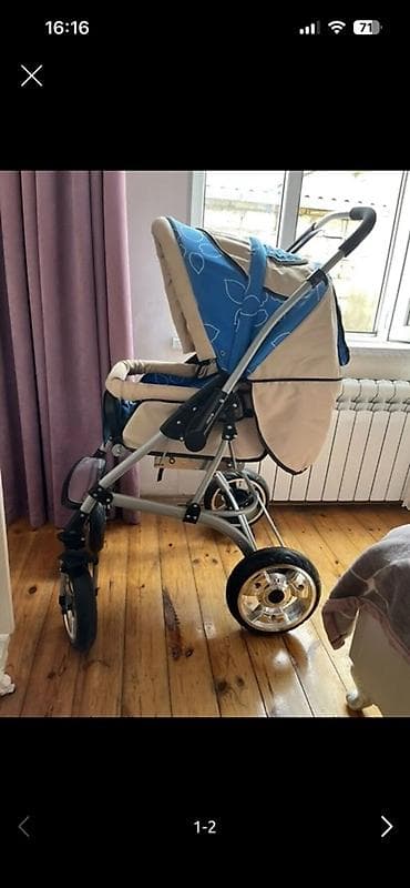 burbay bebek arabası: 250 azne alinib 50 azne satiram az islenib yalniz evde — 1