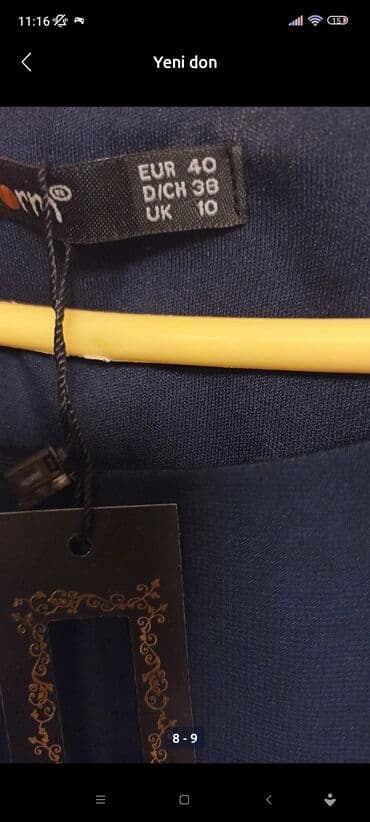 детские платья с длинным рукавом: Повседневное платье, Миди, M — 8