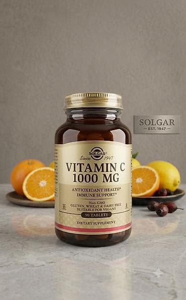 optitech vitamin c: 🇺🇸 ABŞ istehsalı – Solgar Vitamin C 1000 mg 🍊🛡️💊 1947-ci ildən — 1