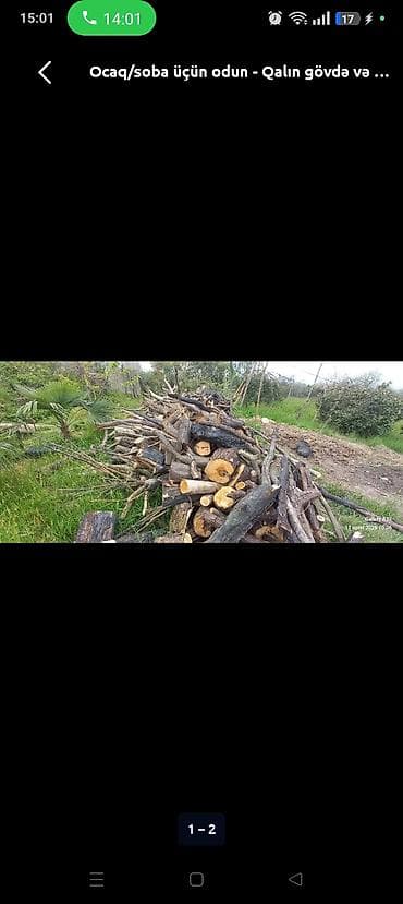 Ocaq/soba üçün odun və kötüklər - Müxtəlif ölçülü oduncaq: qalın — 2