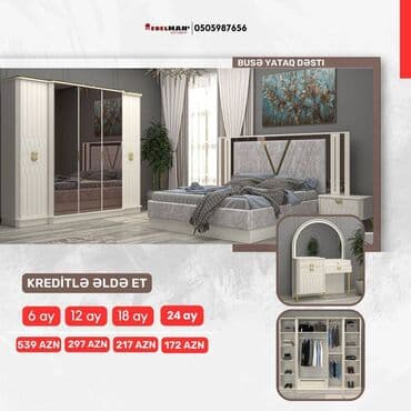 avanqart mebeller: Yeni yataq dəstləri KREDİTLƏ Yeni model ecazkar yataq dəstləri tək — 30