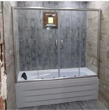 hamam ucun duş kabinleri: Yeni Arakəsmə, Düzbucaqlı, Pulsuz çatdırılma — 13