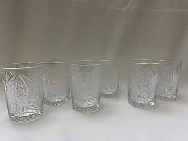 qab dəsti: Stəkanlar, Şüşə, 6 ədədli dəst — 1