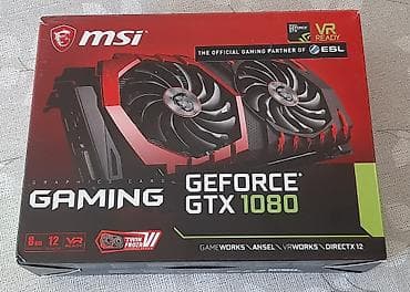 Видеокарты для ПК: Videokart MSI GTX 1080 8GB GDDR5X 256bit 🟢 Satdıqda CPU'lar və — 5