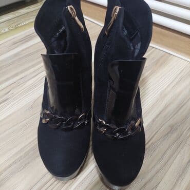 brend qadin ayaqqabilari: Ölçü: 37.5, rəng - Qara, İşlənmiş — 2