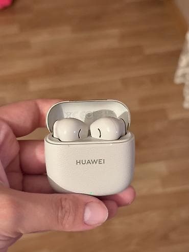 naušnik: Yeni Simsiz (Bluetooth) Qulaqcıqlar, Huawei, rəng - Bej — 2